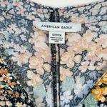 American Eagle Dainty Floral Boho Peasant Maxi Dress Womens Small Crochet Detail Pink Photo 8