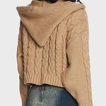 Dolls Kill Brown Knit Hooded Sweater Photo 1