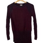 Smartwool Ripple Creek Tunic Long Sleeve Fig Heather Red Sweater XS Photo 0