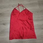 Victoria's Secret Red Satin Slip Dress Backless Lingerie Romantic Sexy size XL Photo 4