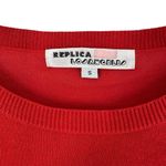 Replica Los Angeles Red Blue Metallic Cotton Knit Shoe Shirt Sleeve Sweater S Photo 2