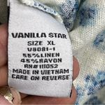 Vanilla Star Jeans NWT Juniors Floral-Print 2 piece skirt short set Size XL linen blend smocked top Photo 5