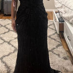 Tiffany Designs Black Beaded Prom Dress  Photo 0