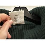 Varley  Carmen Rib-Knit Zip Through Cardigan Darkest Spruce Sweater Large L Photo 4