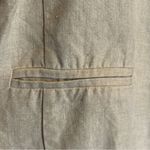 Chico's Beige Linen Metallic Shimmer Open Front Lined Blazer XL Coastal Neutral Photo 4