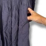 COS  Gathered Wool‎ Blend Midi Dress Navy Photo 7