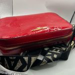 Karl Lagerfeld PARIS RED MAYBELLE CROSSBODY BAG Black & Gold Strap Photo 1
