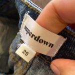 Super down rhinestone jean shorts size 25 Photo 5