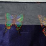 Butterfly Scarf Blue Multicolor Rainbow Art to Wear Whimsical‎ Fairy Boho Twee Photo 4