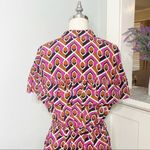 Anthropologie Corey Lynn Calter Annabel Pink Ruffle Shirt Dress Maxi Small Photo 10