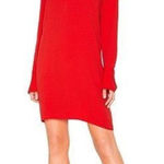 Equipment Bonnie Dress Size XS Blood Moon Red Orange Long Sleeve New Photo 0