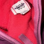 BDG NWOT Urban Outfitters Bruce Fleece Spliced Zip-up Jacket In Plum Photo 4