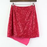 superdown ‎ About Us Selma Sequin Mini Skirt Berry XS Photo 2