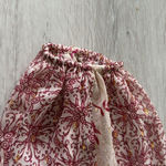 White House | Black Market Peek A Boo Gold Thread Bohemian Blouse M EUC Photo 6