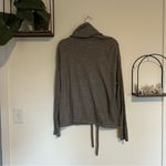 Barefoot Dreams  Gray Cozychic Lite Pebble Beach Cowl Neck Sweater Size Medium Photo 1