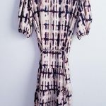Time And Tru  Tie Dye Mini Button Down Dress Photo 6