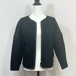 Madewell Oversized The Everywhere Black Jacket Full Zip Size XS Bomber Jacket Photo 7