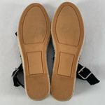 Reserved  Canvas Strappy Espadrille‎ Sandal in Black Size 9 Photo 5