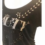 American Eagle AEO  Beauty TShirt Cut out Punk Edgy S Photo 2