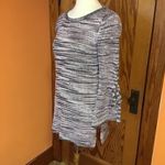 Roz & Ali Purple Marled Knit Bell Sleeve Sweater Tunic Photo 2