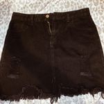 Black Ripped Skirt Size XL Photo 0