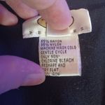 Talbots womens black Medium Petite long sleeve rayon blend vneck shirt. Photo 2