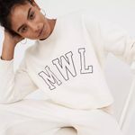 Madewell NEW  Betterterry Embroidered Crop Sweatshirt Photo 6