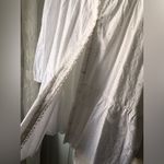 ZARA  Embroidered Eyelet Floral Cotton Mini button down Dress boho babydoll sz M Photo 7