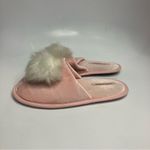 Victoria's Secret Victoria’s Secret velvet Pom slippers‎ size large Photo 2