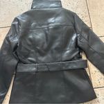 Kenneth Cole NWT  Faux Leather Jacket with Belt Photo 7