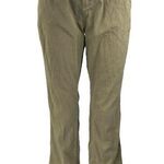 J.Crew Women's Olive Green Mid Rise Flared Bootcut Crop Chino Pants Jeans Sz 25 Photo 0