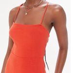 Urban Outfitters Palace Ribbed Strappy Back Mini Dress Red Size Small Photo 5