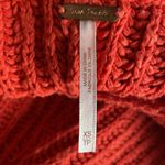 Free People  Sunset V-Neck Pullover Sweater In Red Rouge Photo 3