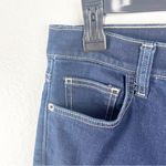 Current/Elliott CURRENT ELLIOTT Dark Wash Frayed Hem Ankle Cropped Jeans, Size 28 Photo 6