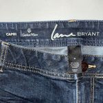 Lane Bryant Size 18 Dark Blue Denim Genius Fit 5 Pocket Jean Capris Photo 3