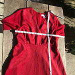 Motherhood Womens Dress Size Medium Red Sheer Sleeve Taylor Maternity NEW Photo 8