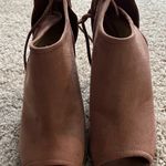 Qupid Pink Felt Wedges Photo 1