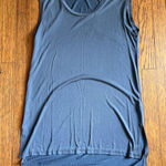 Drew Shirt Womens Small Slate Blue/Green Sleeveless Tunic High Low Hem Modal Photo 0