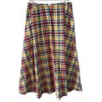 Rat Boi Dream Skirt in Crimson Tartan Size Large Casual Cotton Maxi Red Photo 3
