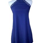 Lulus  Any Sway Shape or‎ Form Navy Lace Halter Dress -Medium Photo 0