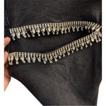 Good American Good Icon Straight Crystal Jeans – Black (Size 14/32) Photo 5