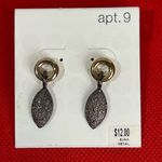 Apt. 9 New,  Silver And Gold Tone Bracelet And Dangle Pierced Earrings Photo 1