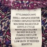 Notations Womens Babydoll Top S Purple Pink Boho Festival Retro Print Peasant Photo 5