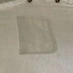 ZARA White Linen Blend Crop Button Up Shirt Boxy Minimalist Bohemian SZ L #1675 Photo 8