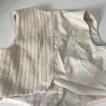 Avec Les Filles  MIXED MEDIA CROCHET TAILORED VEST TOP Small NWT Photo 3