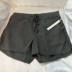 Caslon Linen Blend Shorts Size M Color Grey Beluga Photo 0