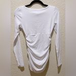 Susana Monaco NEW  Angle Wire Long Sleeve Gathered Top Color- Sugar Size XS Photo 4
