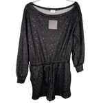 Le lis  Collection Romper Black Stars Large Pockets Off Shoulder New Photo 3