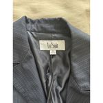 Le Suit  Women's Blazer Jacket Black Striped Size 10 Suit Separate Long Sleeve Photo 5