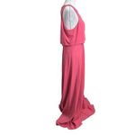 Anthropologie Jill Jill Stuart Pink Iva Crepe Bridesmaid Maxi Dress Long Gown 14 Photo 3
